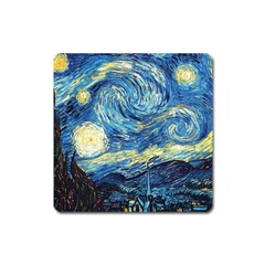 Starry Night Square Magnet by Vaneshart