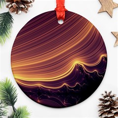 Lines Stripes Background Abstract Ornament (round) by Vaneshart