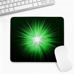 Green Blast Background Large Mousepads by Mariart