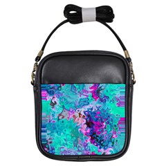 Background Texture Pattern Girls Sling Bag by Vaneshart