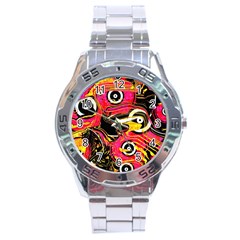 Abstract Clutter Stainless Steel Analogue Watch by Vaneshart