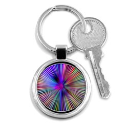 Rays Colorful Laser Ray Light Key Chain (round) by Bajindul