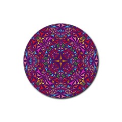 Kaleidoscope  Rubber Coaster (round)  by Sobalvarro