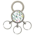 Leaves 3-Ring Key Chain Front