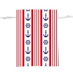 Nautical Papers Nautical Background  Lightweight Drawstring Pouch (xl)