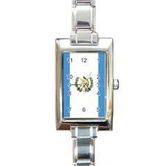 Flag Of Guatemala Rectangle Italian Charm Watch by trulycreative