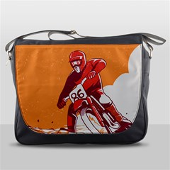 Motocross Racer Messenger Bag by trulycreative