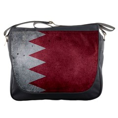 Grunge Bahrain Flag Messenger Bag by trulycreative