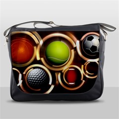 Sport Ball Tennis Golf Football Messenger Bag by HermanTelo