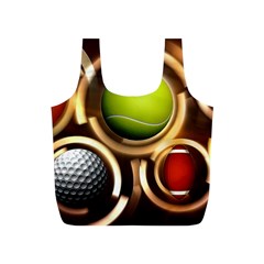 Sport Ball Tennis Golf Football Full Print Recycle Bag (s) by HermanTelo