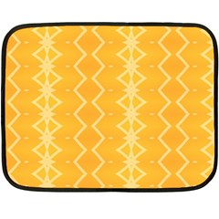 Pattern Yellow Fleece Blanket (mini) by HermanTelo