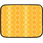 Pattern Yellow Double Sided Fleece Blanket (Mini)  35 x27  Blanket Front