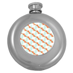 Wallpaper Chevron Round Hip Flask (5 Oz) by HermanTelo