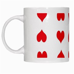 Heart Red Love Valentines Day White Mugs by HermanTelo