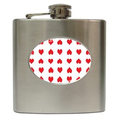 Heart Red Love Valentines Day Hip Flask (6 Oz) by HermanTelo