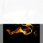 Can Walk on volcano Fire, black background Rectangular Jigsaw Puzzl Front