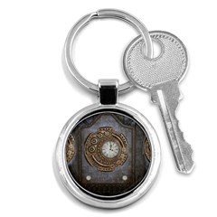 Elegant Steampunk Design Key Chain (round) by FantasyWorld7