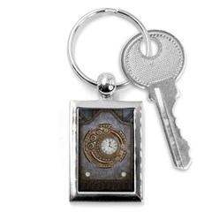 Elegant Steampunk Design Key Chain (rectangle) by FantasyWorld7