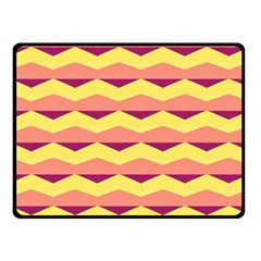 Background Colorful Chevron Fleece Blanket (small) by HermanTelo