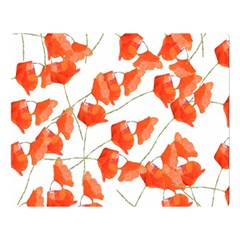 Pattern Coquelicots  Double Sided Flano Blanket (large)  by kcreatif