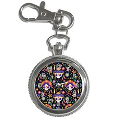 Dia De Los Muertos Key Chain Watches by Sobalvarro