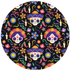 Dia De Los Muertos Wooden Bottle Opener (round) by Sobalvarro