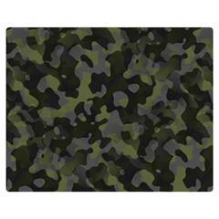 Camouflage Vert Double Sided Flano Blanket (medium)  by kcreatif