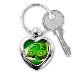 Kiwi Fruit Vitamins Healthy Cut Key Chain (heart) by Amaryn4rt