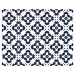 Abstrait Formes Bleu  Double Sided Flano Blanket (Medium)  60 x50  Blanket Front