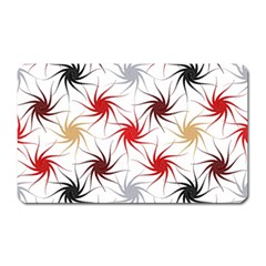 Pearl Pattern Floral Design Art Digital Seamless Magnet (rectangular) by Vaneshart