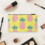 Summer Pineapple Seamless Pattern Cosmetic Bag (Small) Back