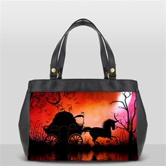 Drive In The Night By Carriage Oversize Office Handbag by FantasyWorld7