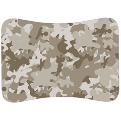 Tan Army Camouflage Velour Seat Head Rest Cushion by mccallacoulture