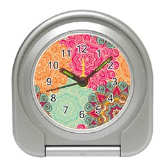 Art Abstract Pattern Travel Alarm Clock by Sapixe