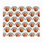 Orange Basketballs Small Glasses Cloth (2 Sides) Back