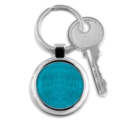 Festive Rainbow, Season To Wear Blue Key Chain (round) by pepitasart