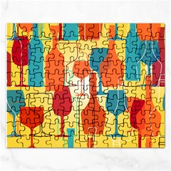 I Love Wine Rectangular Jigsaw Puzzl by designsbymallika