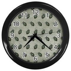 Army Green Hand Grenades Wall Clock (black) by McCallaCoultureArmyShop