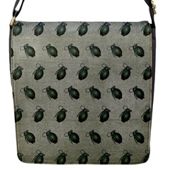 Army Green Hand Grenades Flap Closure Messenger Bag (s) by McCallaCoultureArmyShop