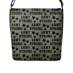 Army Stong Military Flap Closure Messenger Bag (l) by McCallaCoultureArmyShop