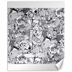 Animal Seamless Pattern Canvas 16  X 20  by Vaneshart