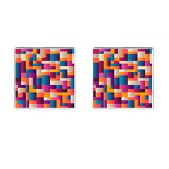 Abstract Geometry Blocks Cufflinks (square) by Bajindul