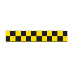 Checkerboard Pattern Black And Yellow Ancap Libertarian Flano Scarf (mini) by snek