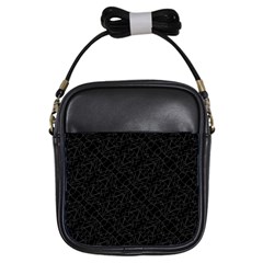 Pattern Abstrait Blanc/noir Girls Sling Bag by kcreatif