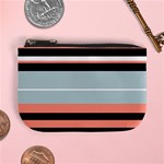 Bandes Orange/Bleu/Noir Mini Coin Purse Front