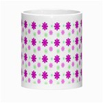 Background Flowers Multicolor Purple Morph Mugs Center