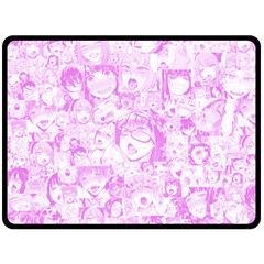 Pink Hentai  Double Sided Fleece Blanket (large)  by thethiiird