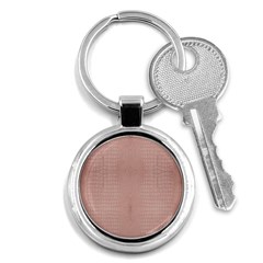 Pink Alligator Print Key Chain (round) by LoolyElzayat