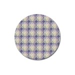 Doily Only Pattern Blue Magnet 3  (Round) Front