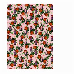 Fiola Pattern Pink Large Garden Flag (two Sides) by snowwhitegirl